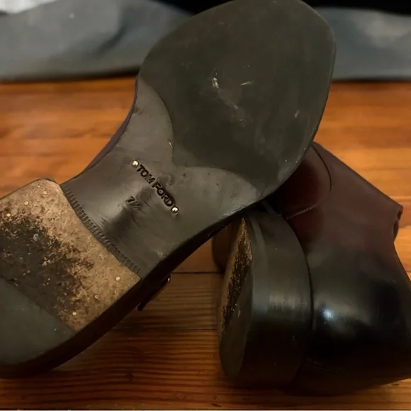 ºTOM FORDº Burnished Leather — ELKAN MONK STRAP ★Price Drop★